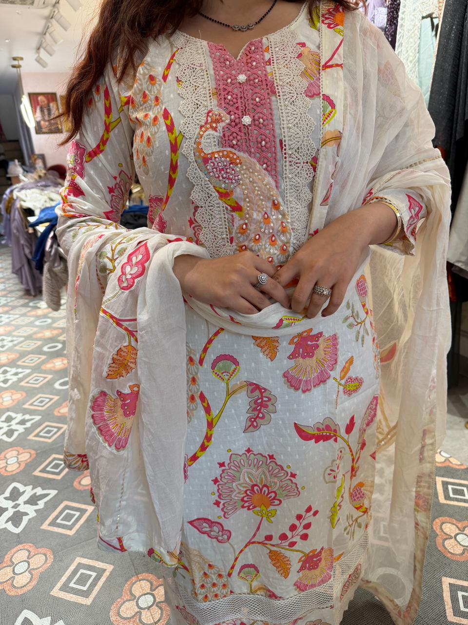 Peacock Bloom Suit Set