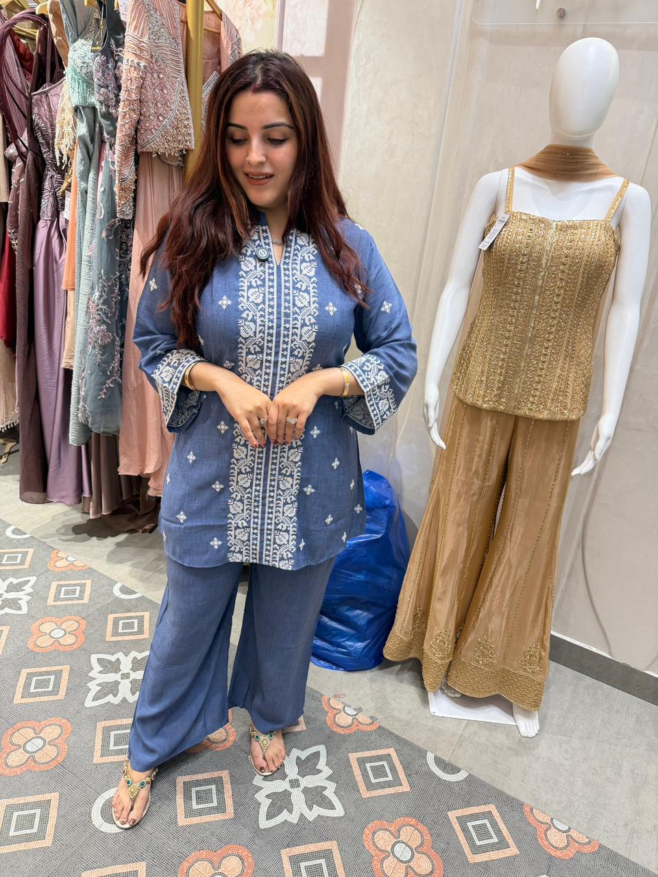 Indigo  Co-ord Set