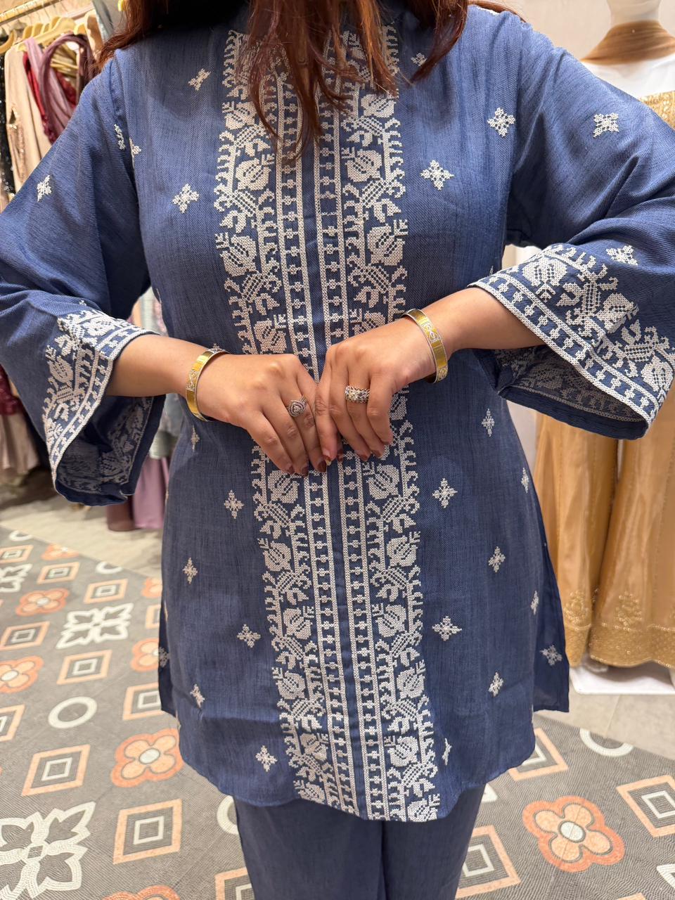Indigo  Co-ord Set