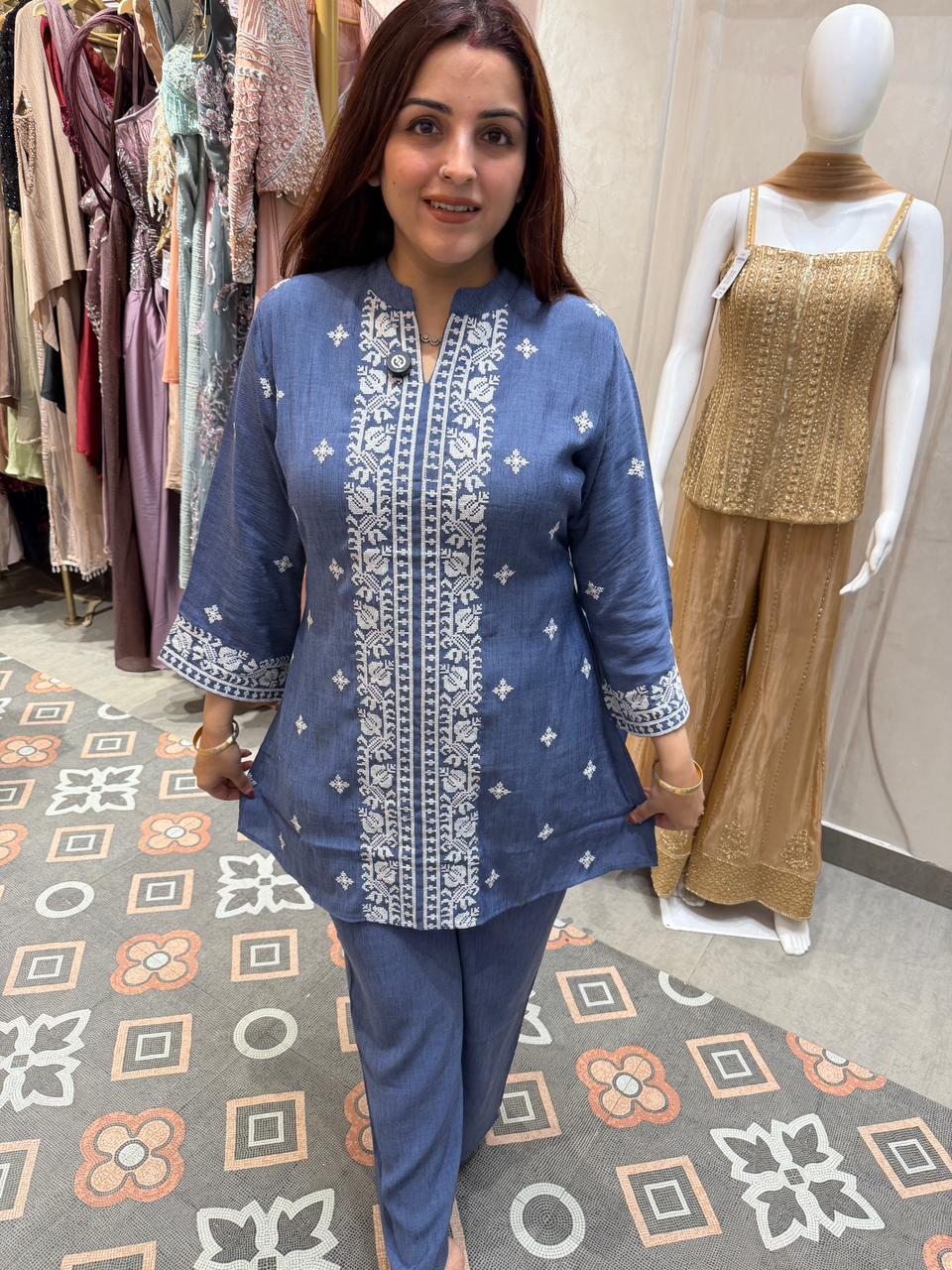Indigo  Co-ord Set