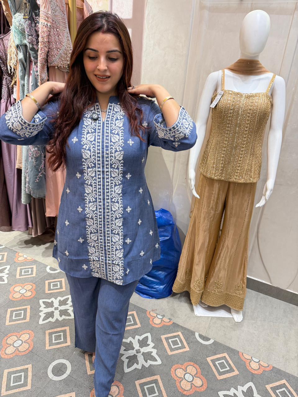 Indigo  Co-ord Set