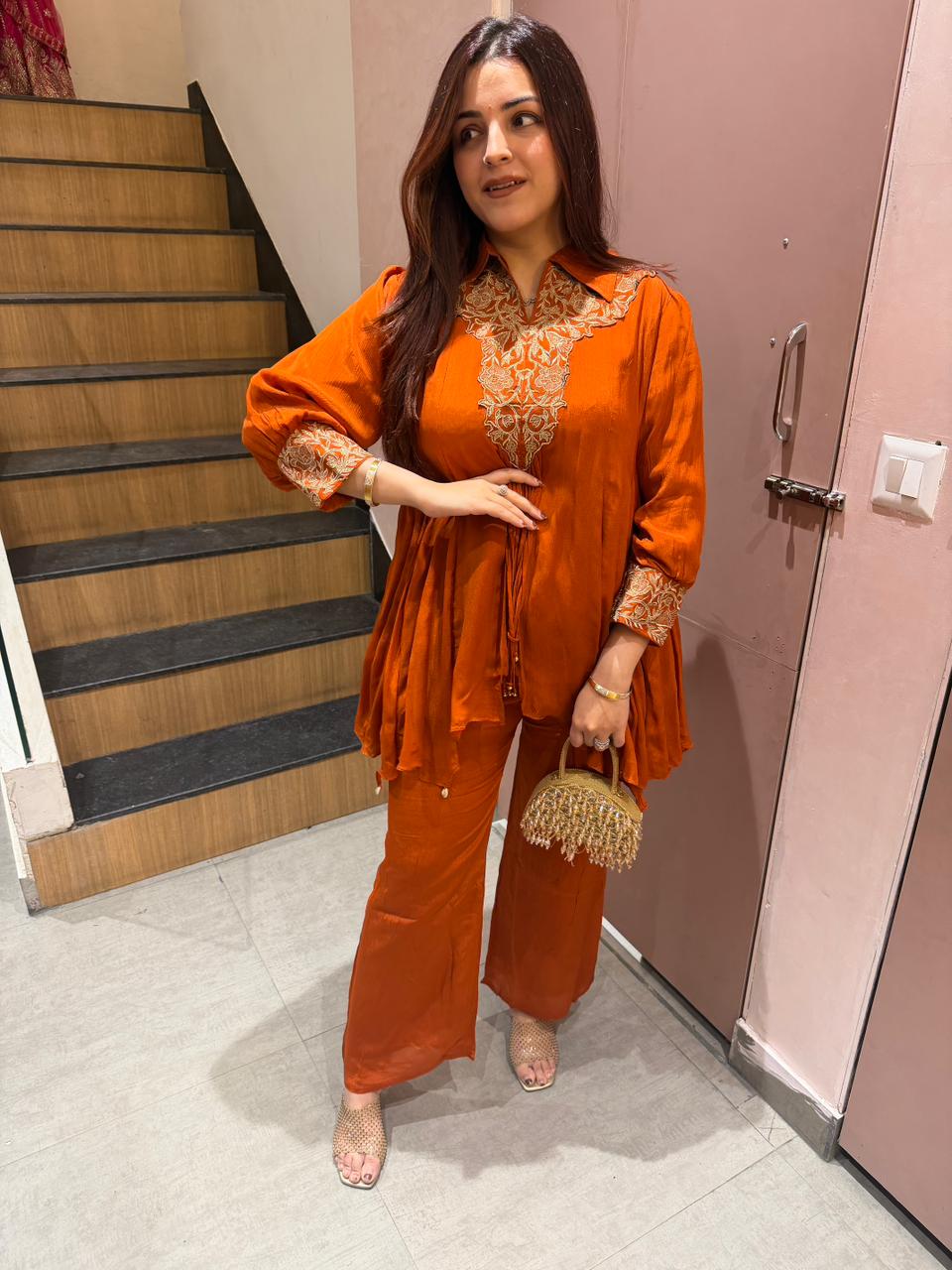 Zarika Embroidered Co-ord Set