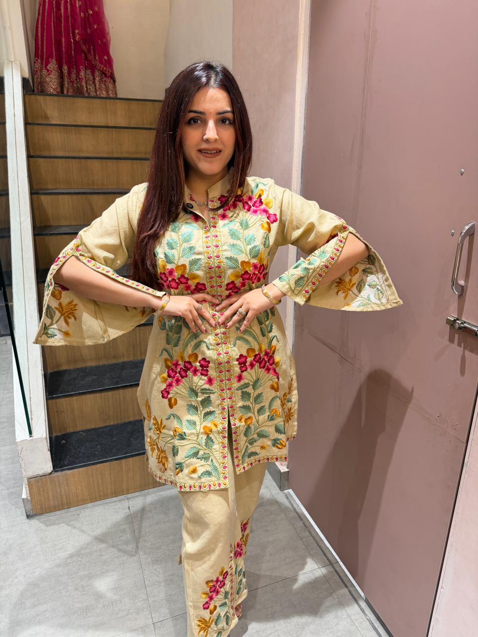 Rivaan Floral Embroidered Co-ord Set