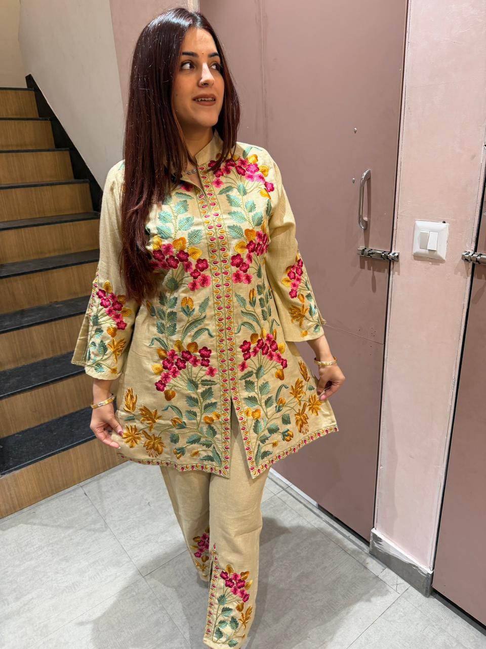 Rivaan Floral Embroidered Co-ord Set
