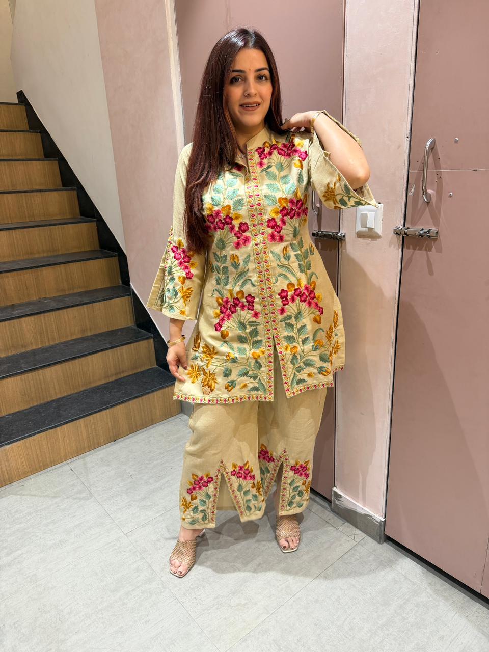 Rivaan Floral Embroidered Co-ord Set