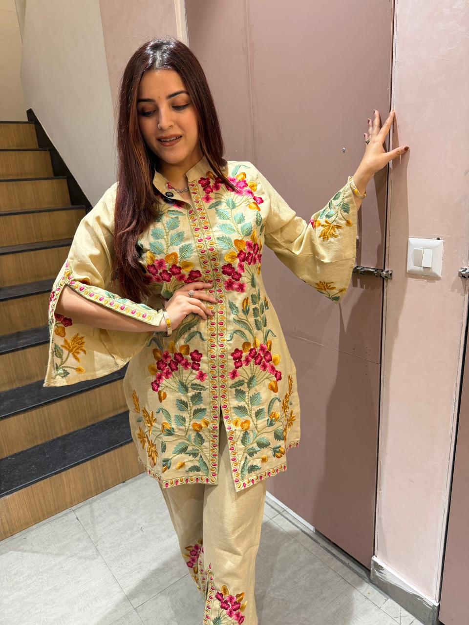 Rivaan Floral Embroidered Co-ord Set