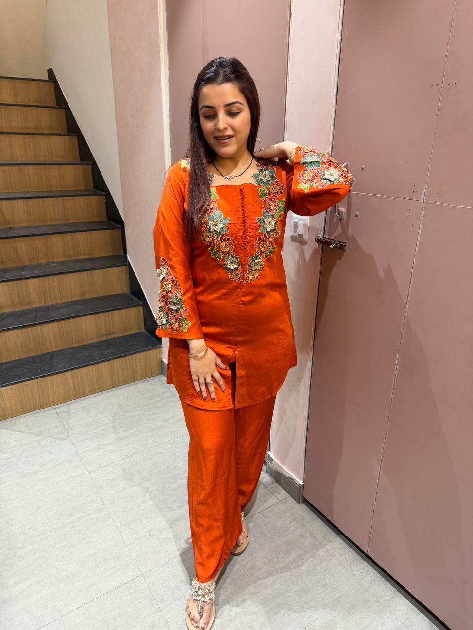 Sufian Embroidered Co-ord Set