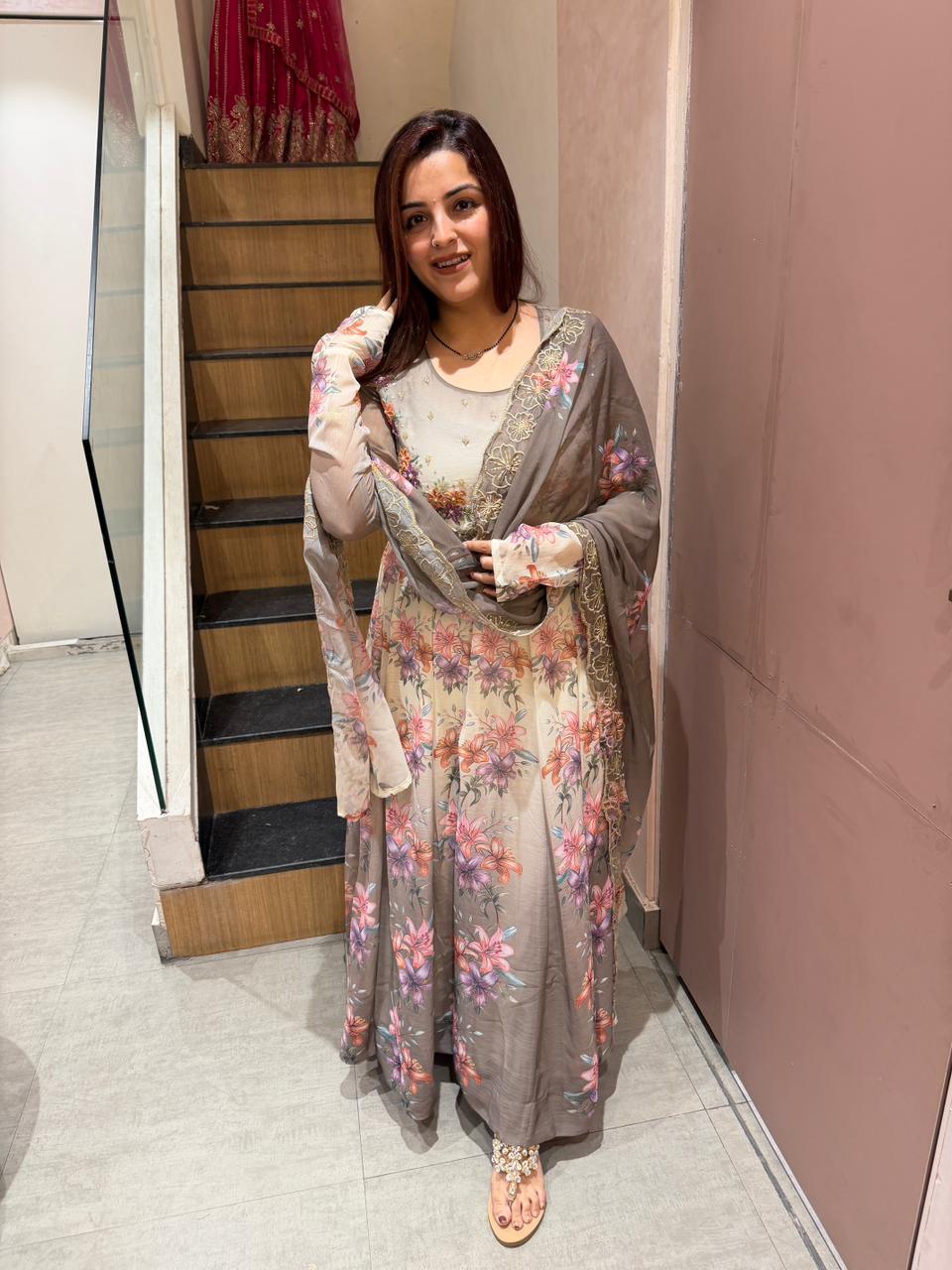 Bella Floral Anarkali Set