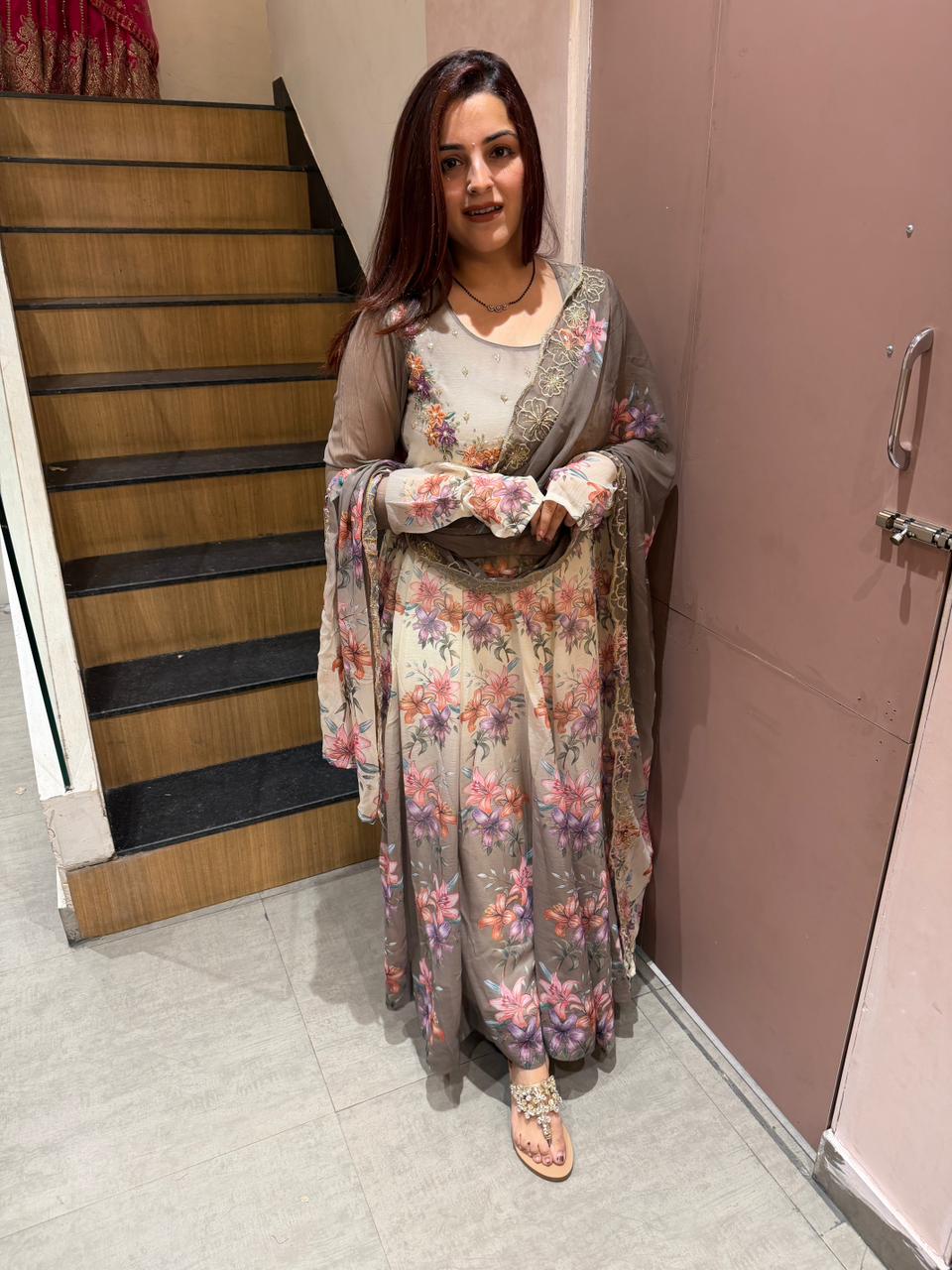 Bella Floral Anarkali Set
