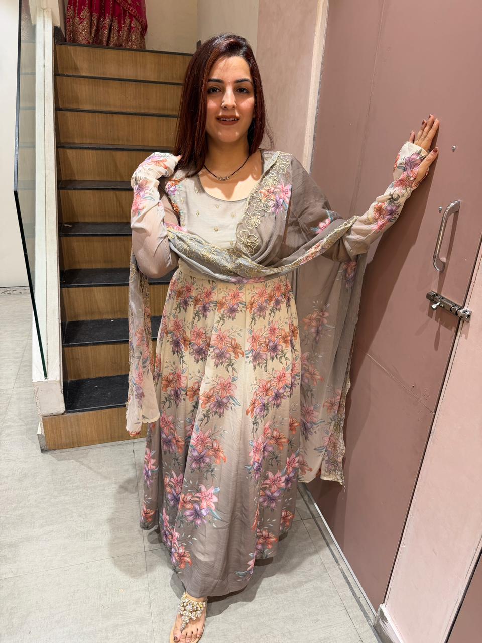 Bella Floral Anarkali Set
