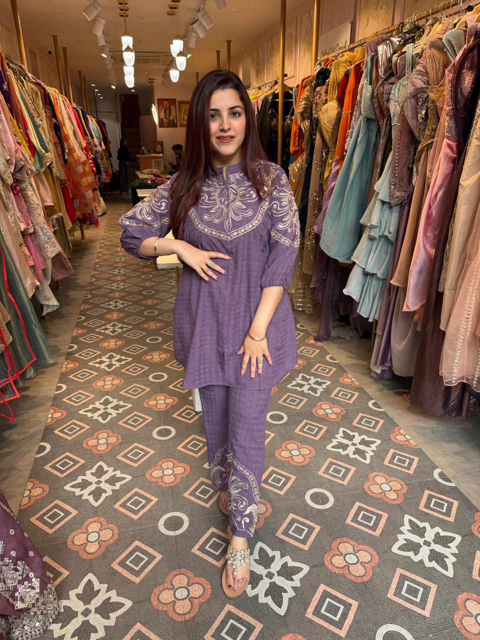 Ishika  Embroidered Co-Ord Set