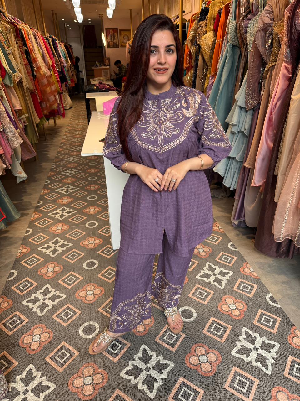 Ishika  Embroidered Co-Ord Set