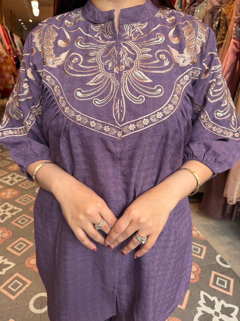 Ishika  Embroidered Co-Ord Set