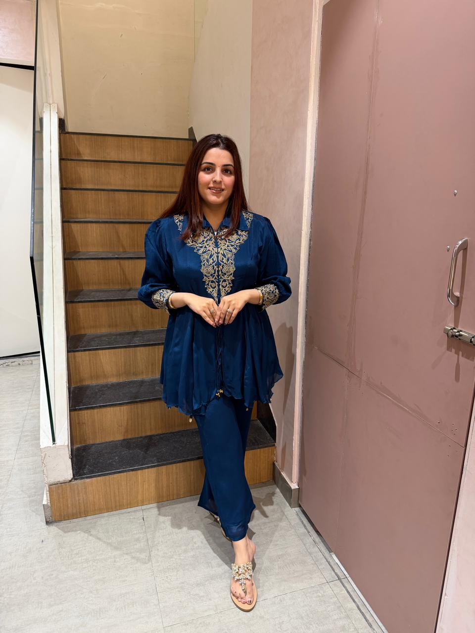 Zarika Embroidered Co-ord Set