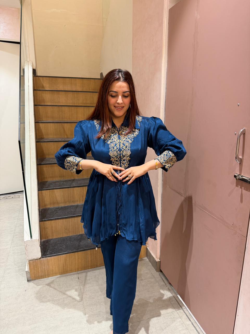 Zarika Embroidered Co-ord Set