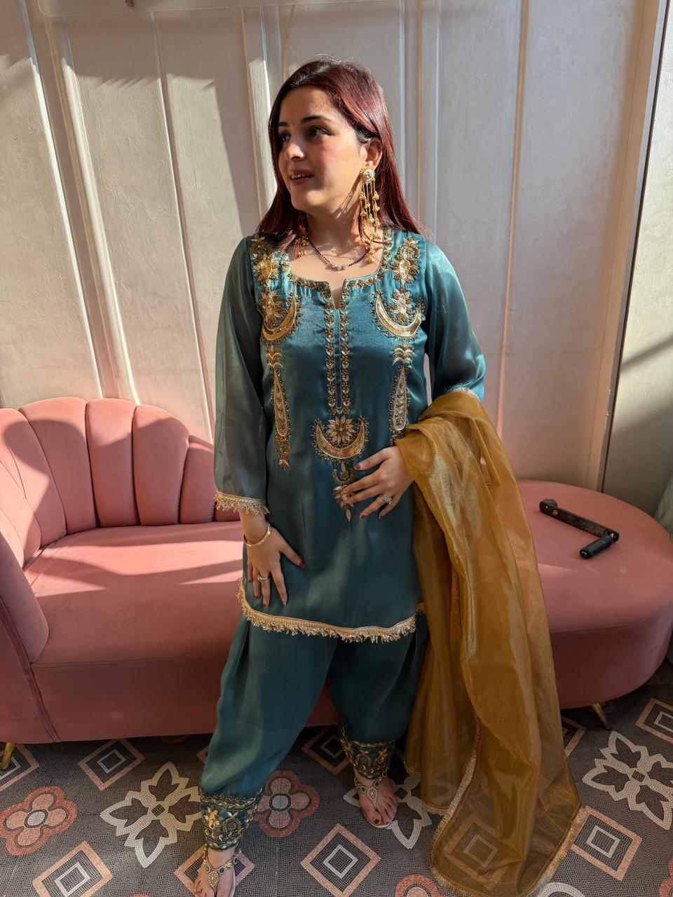 Shril Luxe Embroidered Suit Set