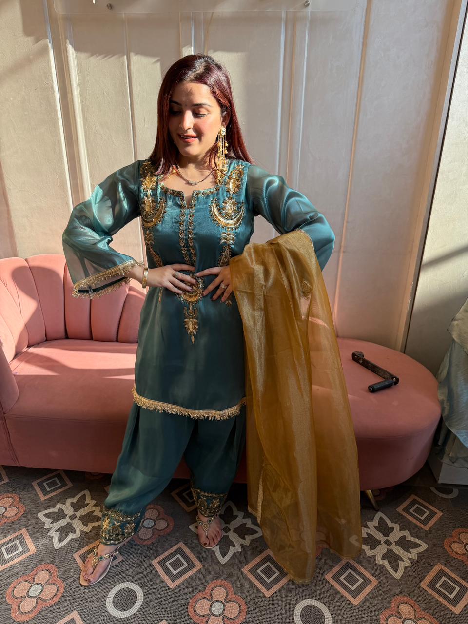 Shril Luxe Embroidered Suit Set