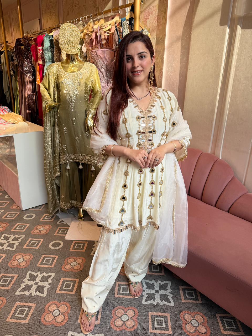 Jhanak Mirror Embellished Sharara Set