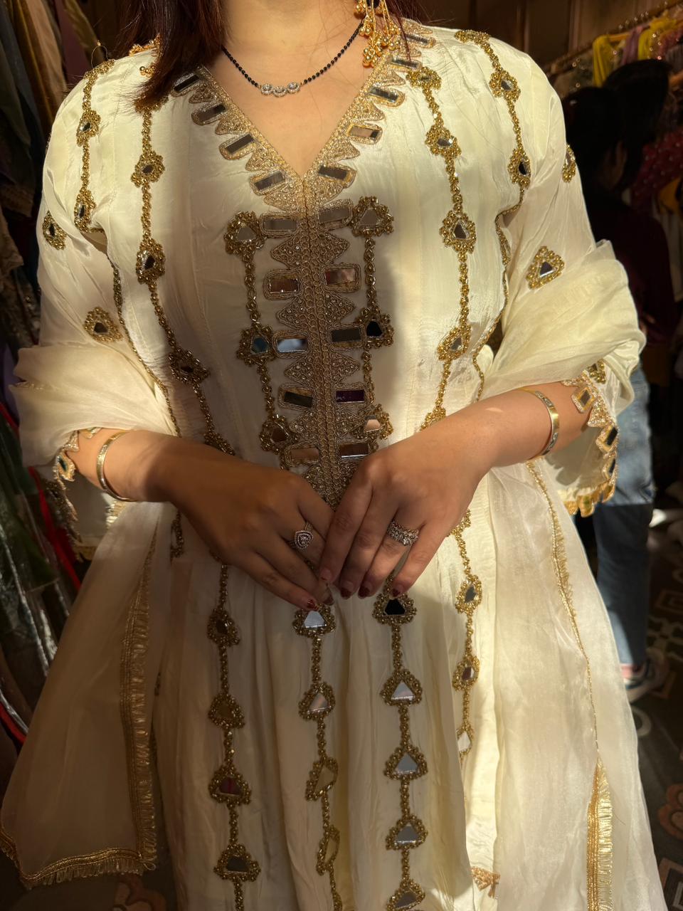 Jhanak Mirror Embellished Sharara Set