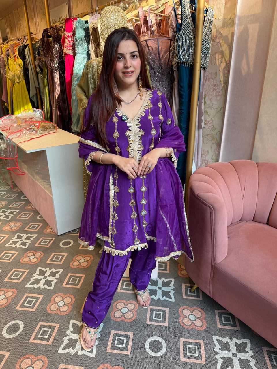 Jhanak Mirror Embellished Sharara Set