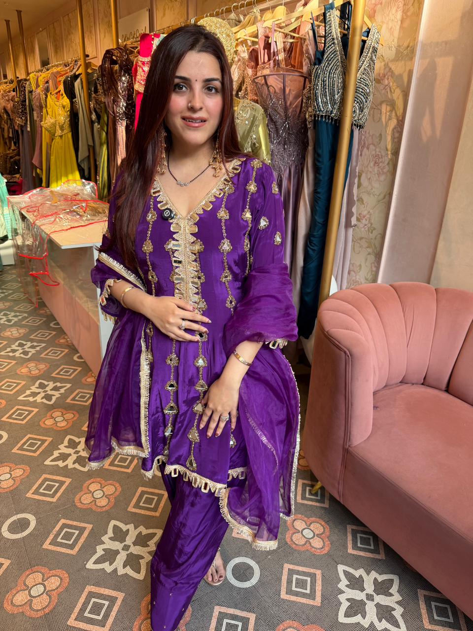 Jhanak Mirror Embellished Sharara Set