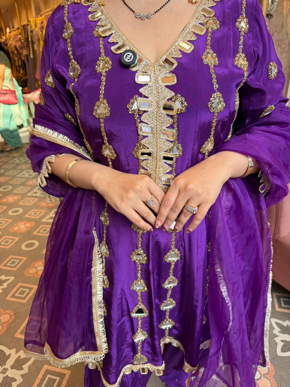 Jhanak Mirror Embellished Sharara Set