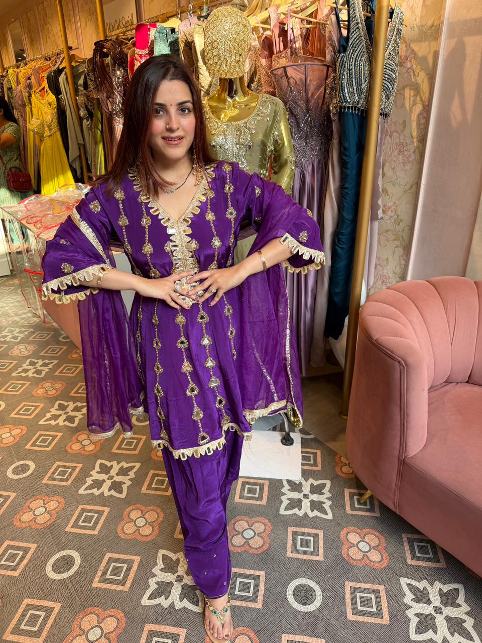 Jhanak Mirror Embellished Sharara Set