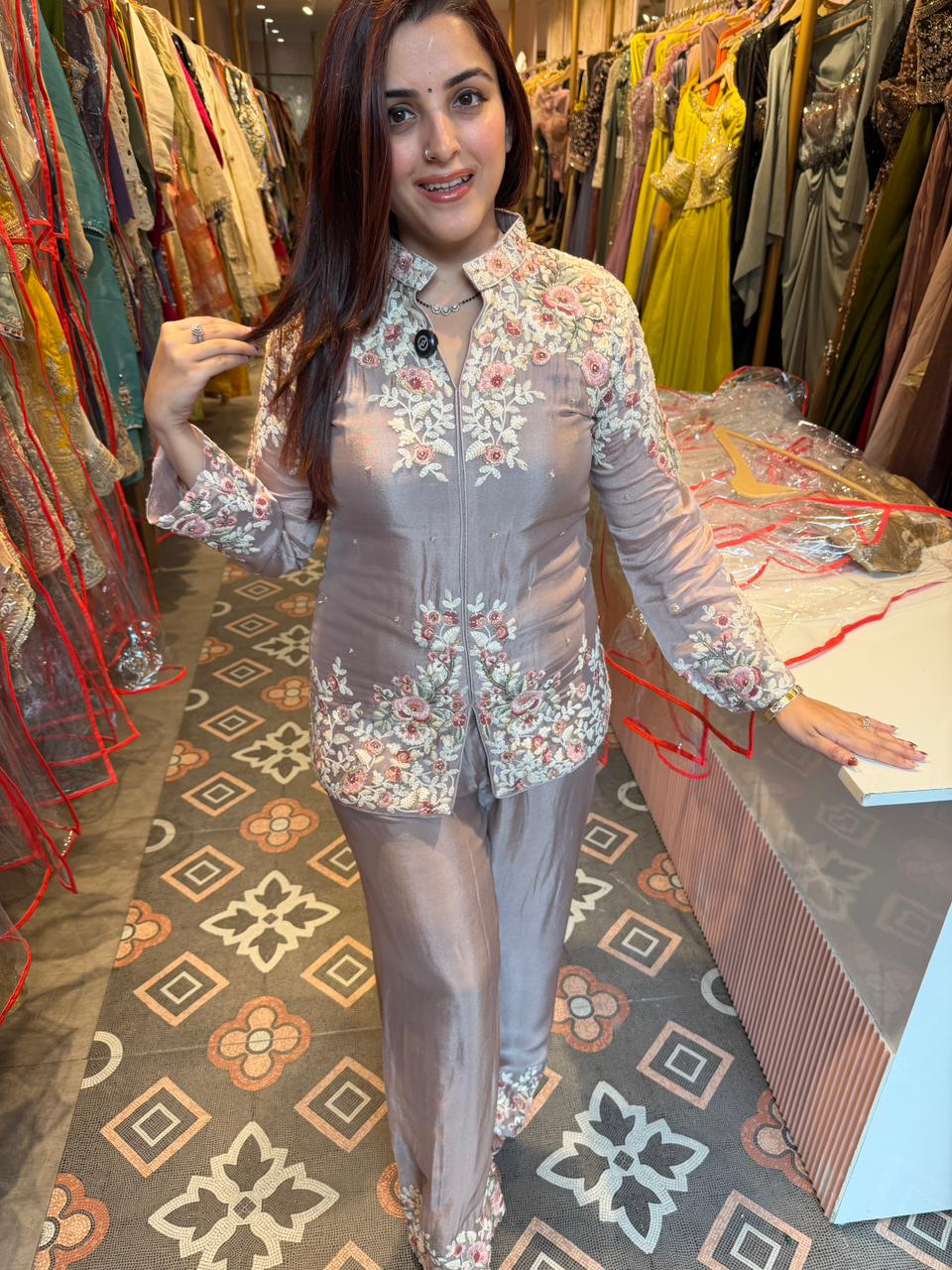 Misti Floral Embroidered Co-Ord Set