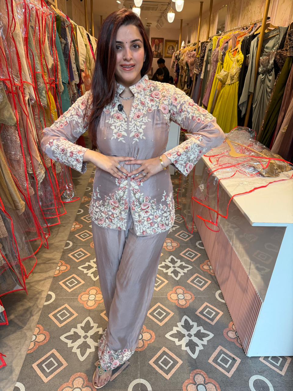 Misti Floral Embroidered Co-Ord Set