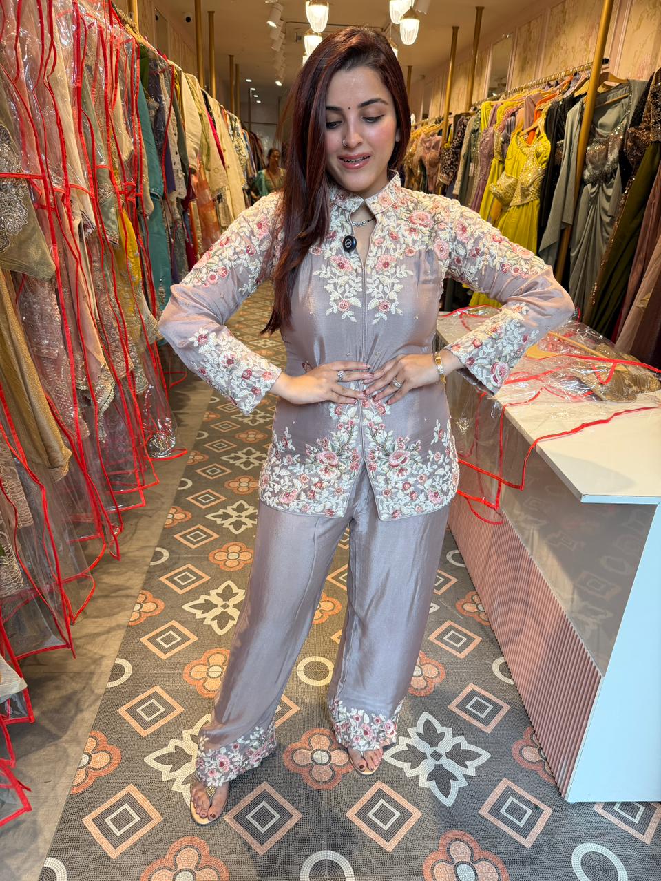 Misti Floral Embroidered Co-Ord Set