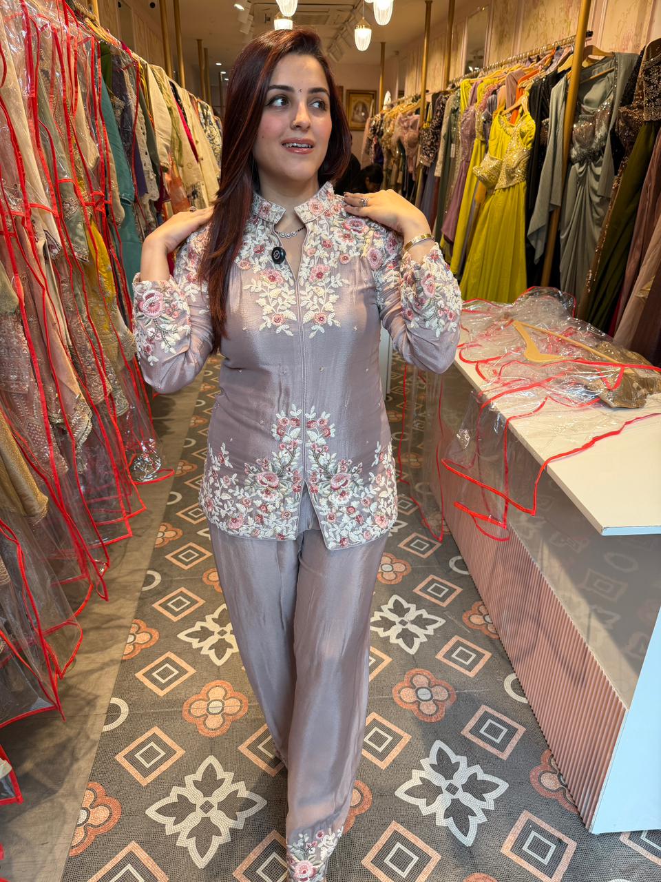 Misti Floral Embroidered Co-Ord Set