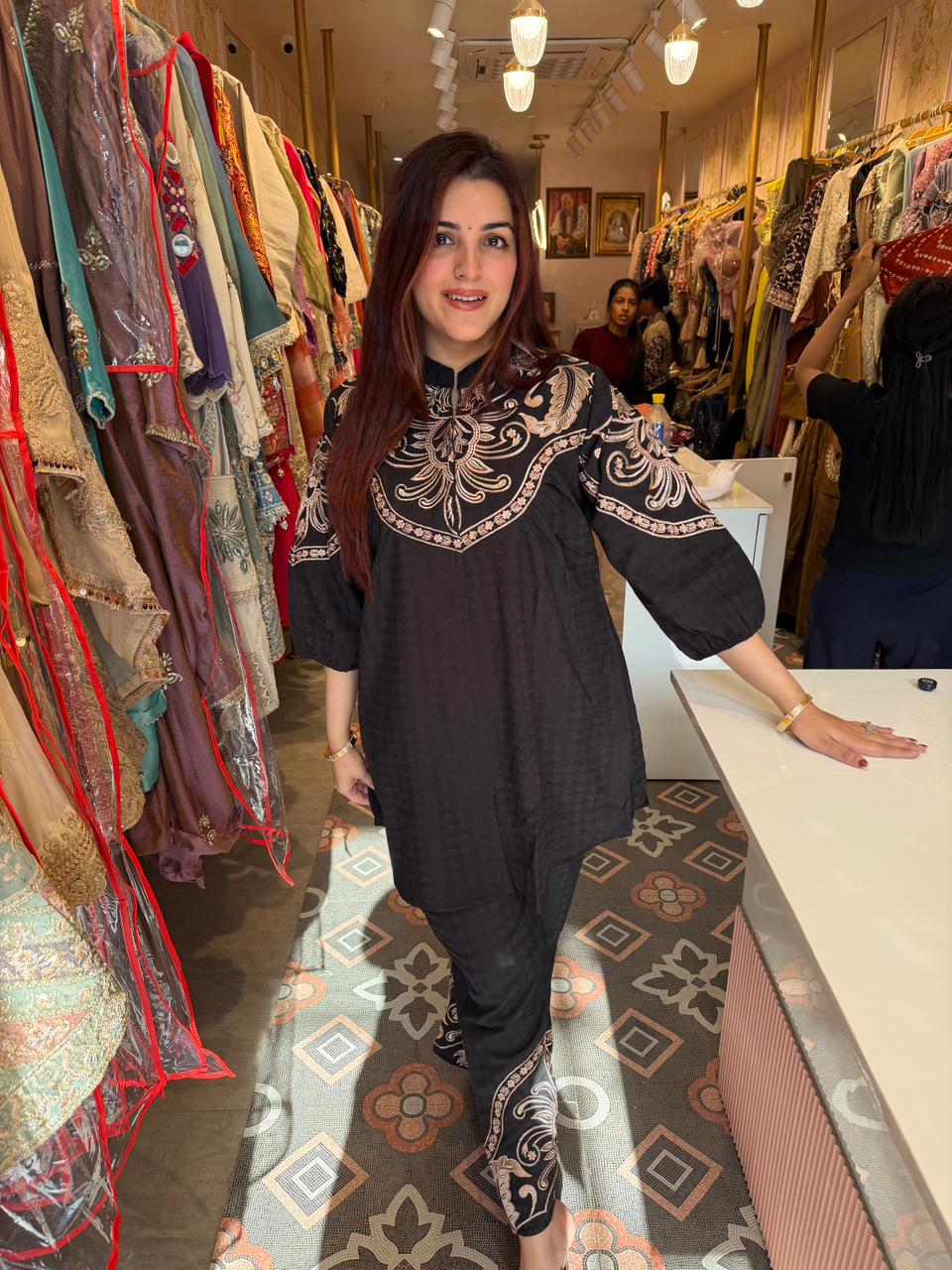 Ishika  Embroidered Co-Ord Set