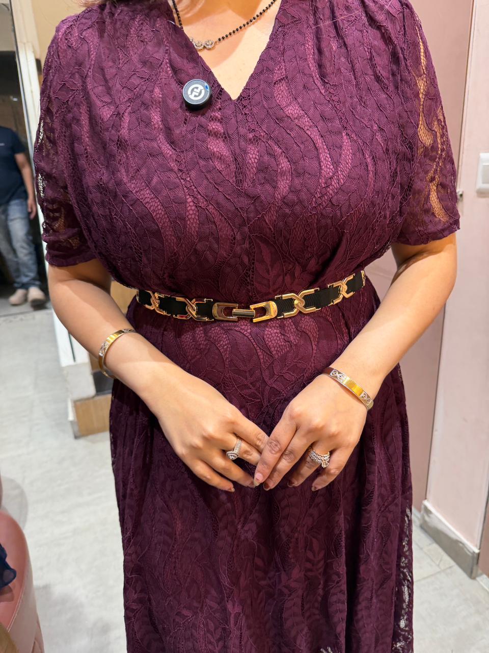 Yuvi Lace Midi Dress