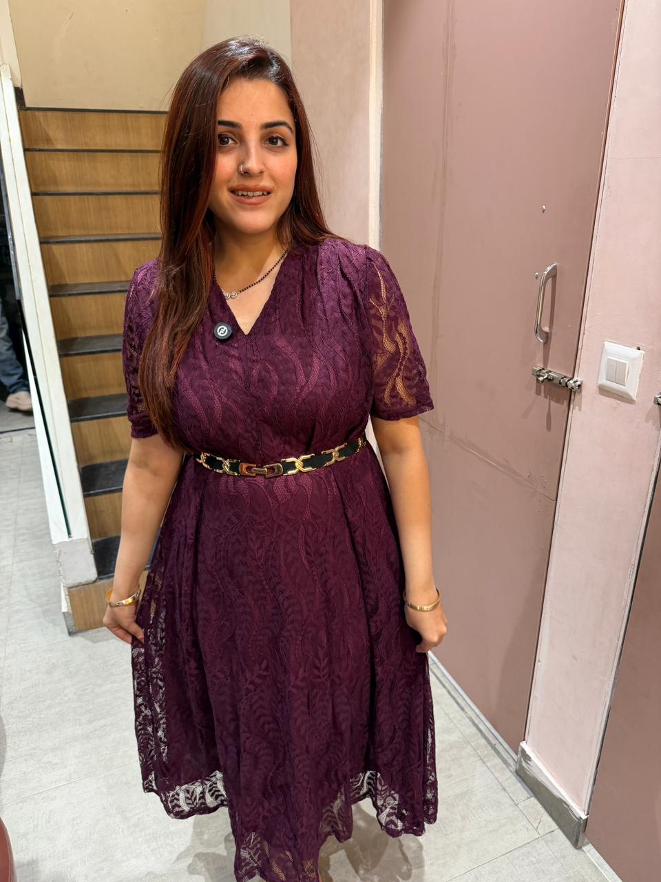 Yuvi Lace Midi Dress