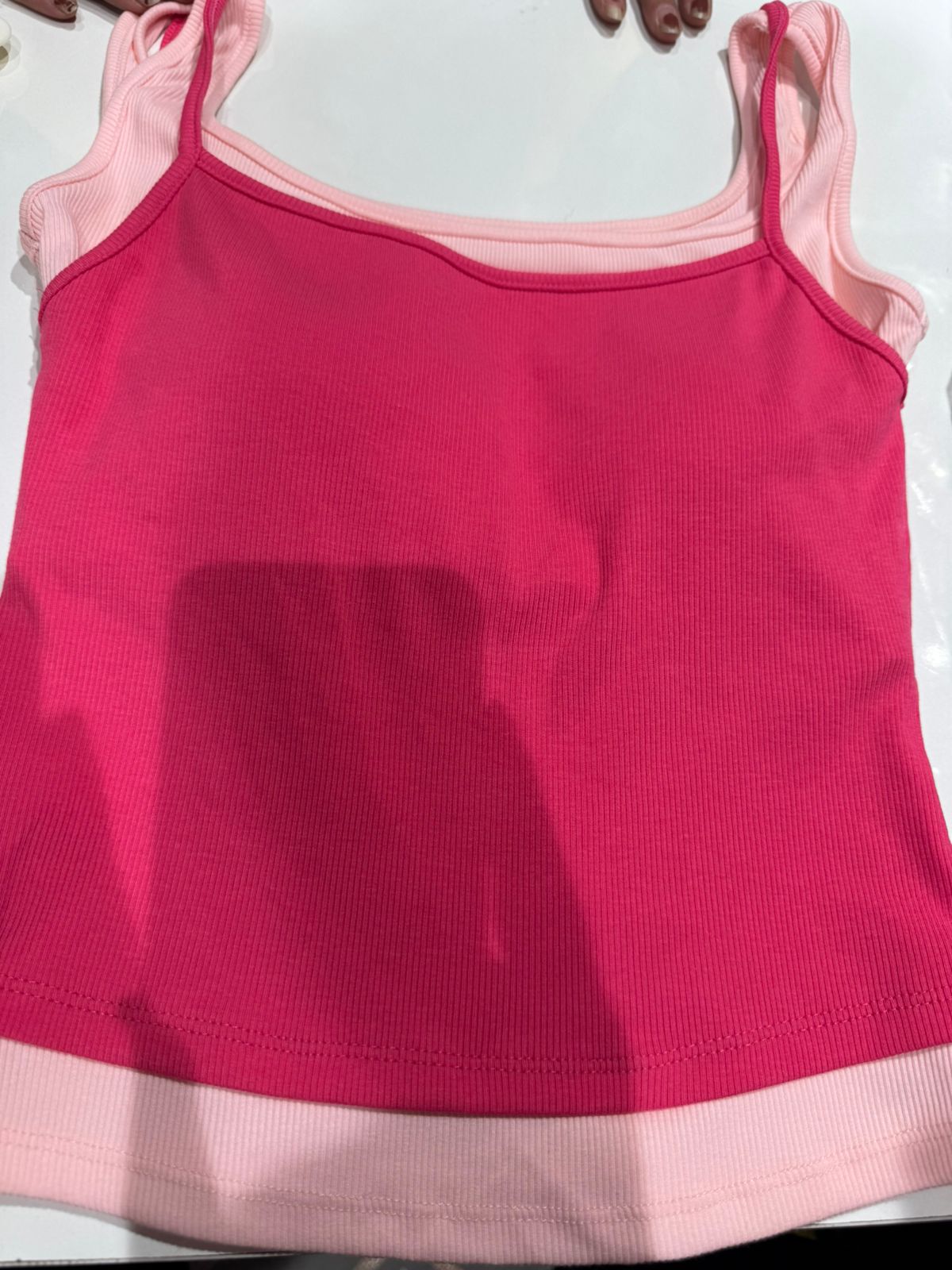 Sunny Layered Ribbed Tank Top