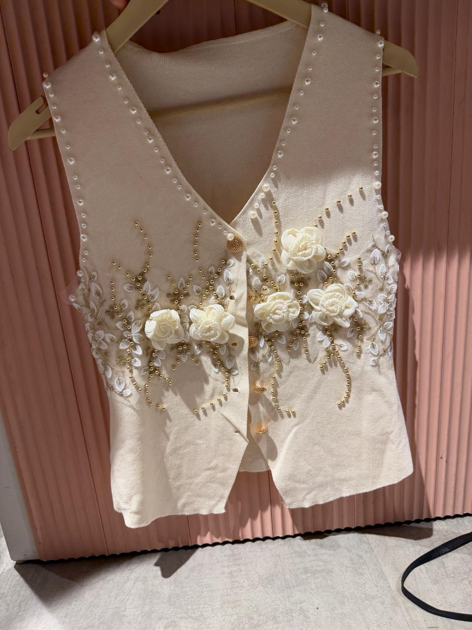 Pearl Blossom Vest