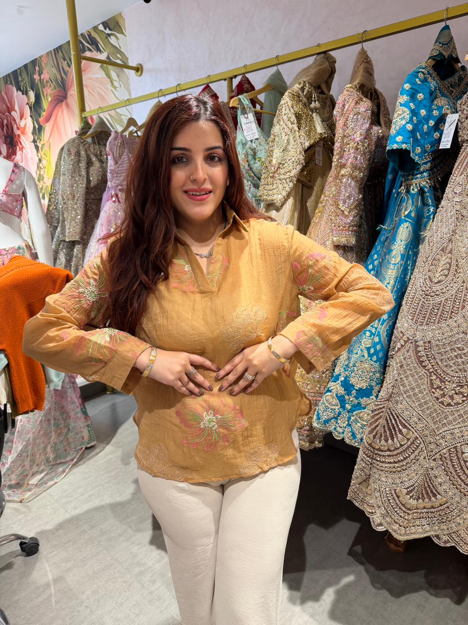 Autumn Bloom Whisper Top