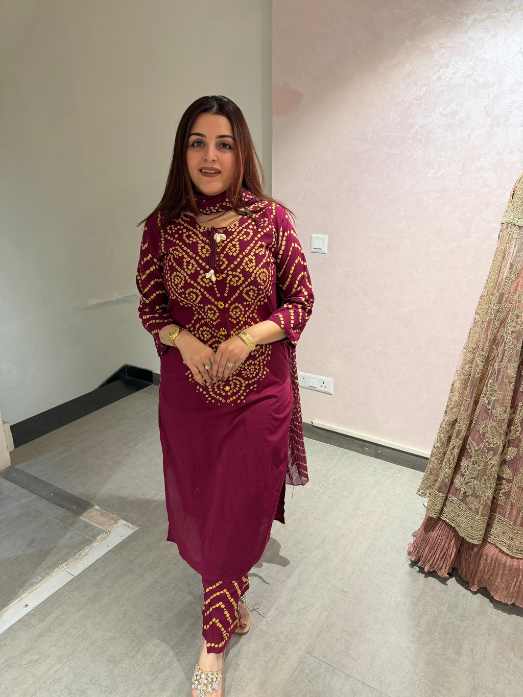 Bandhani Grace Suit Set