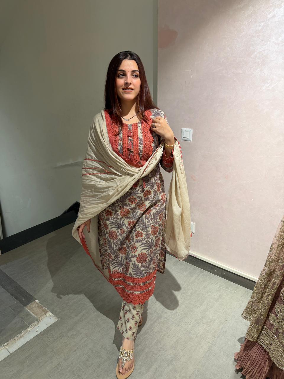 Sapphire Blossom Grace Suit Set