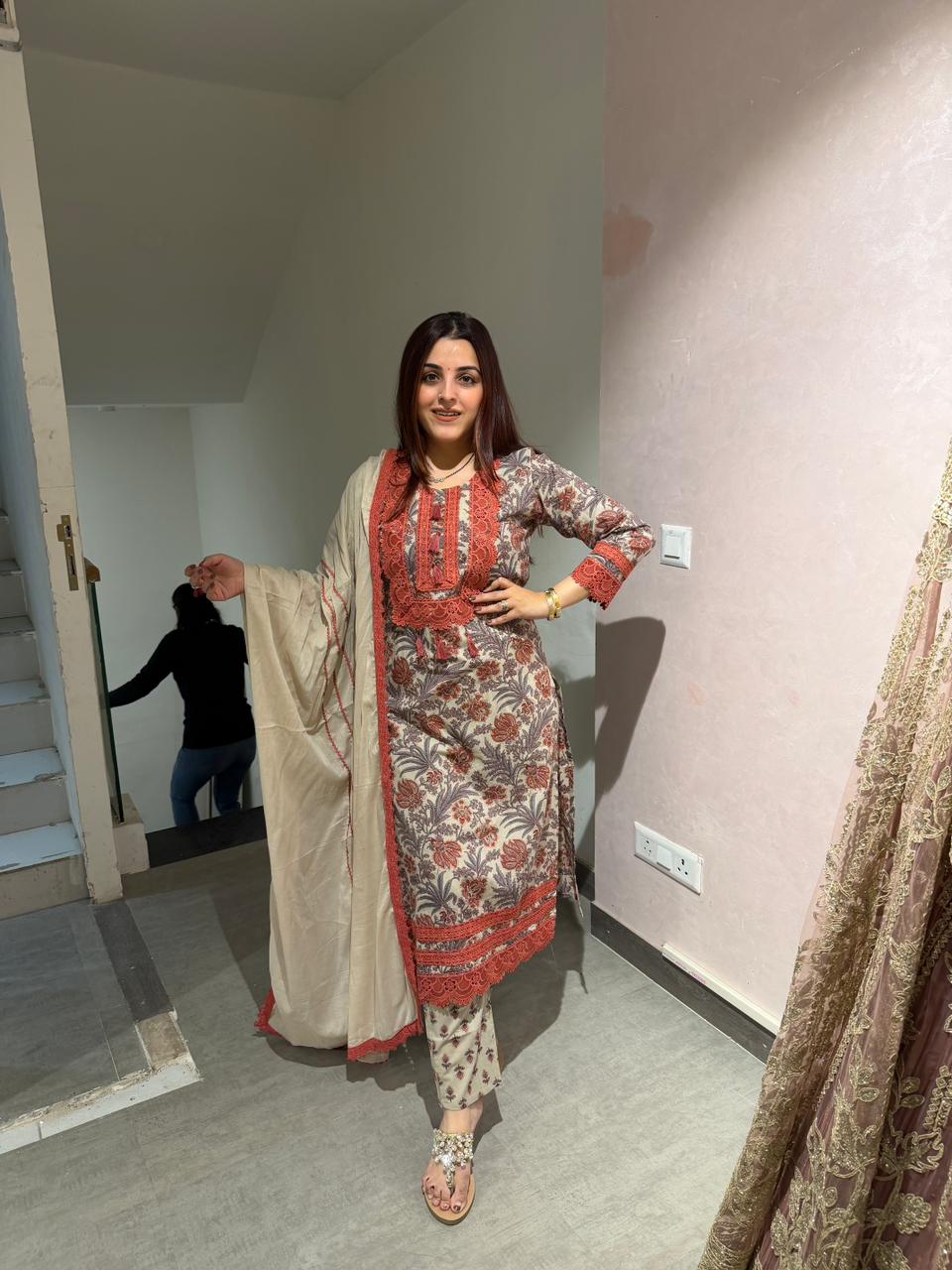 Sapphire Blossom Grace Suit Set