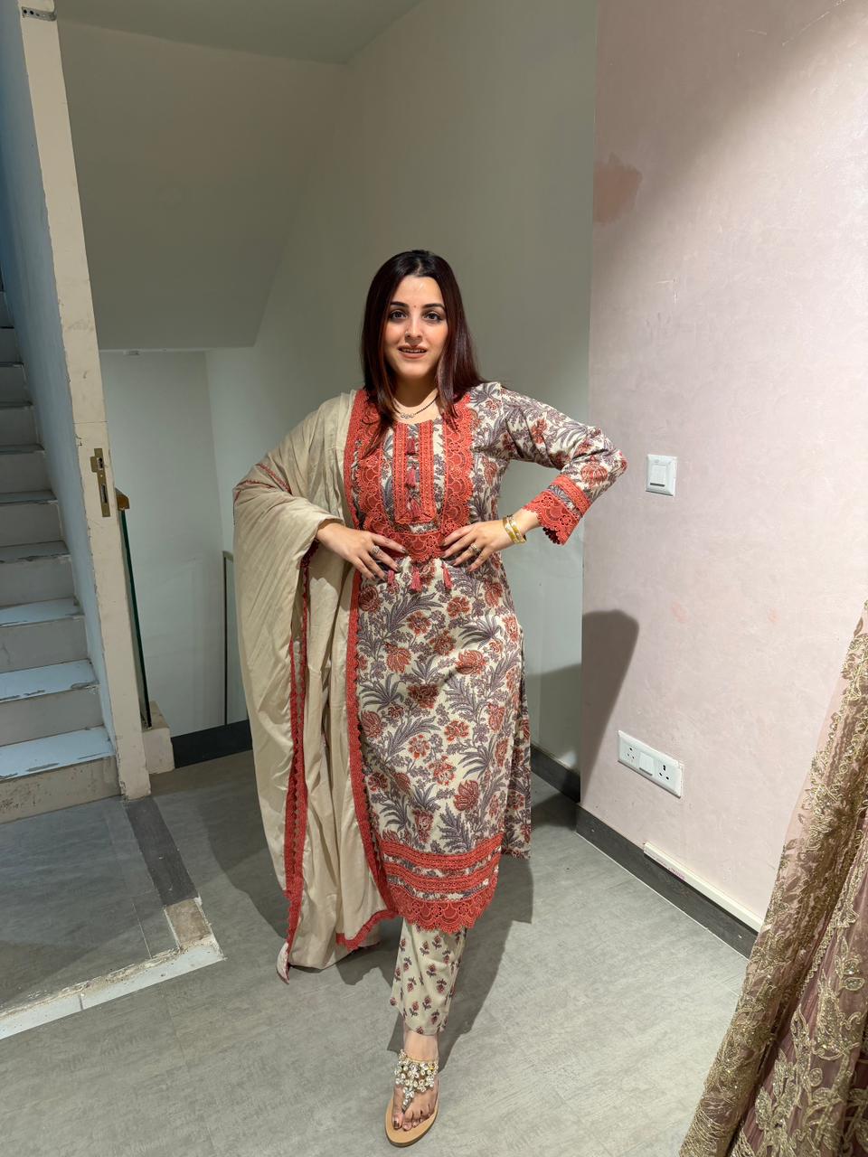 Sapphire Blossom Grace Suit Set