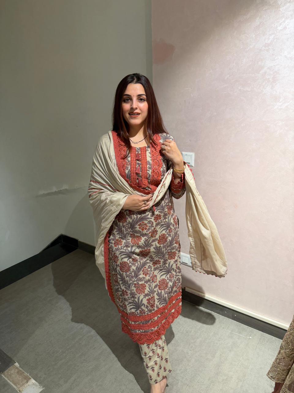 Sapphire Blossom Grace Suit Set