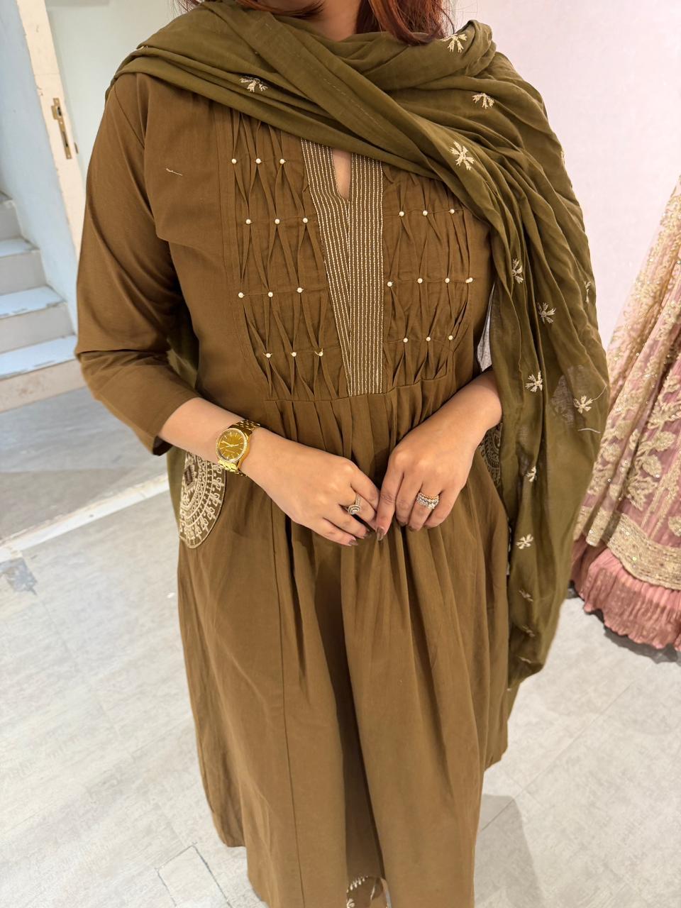 Forest Grace Anarkali Set