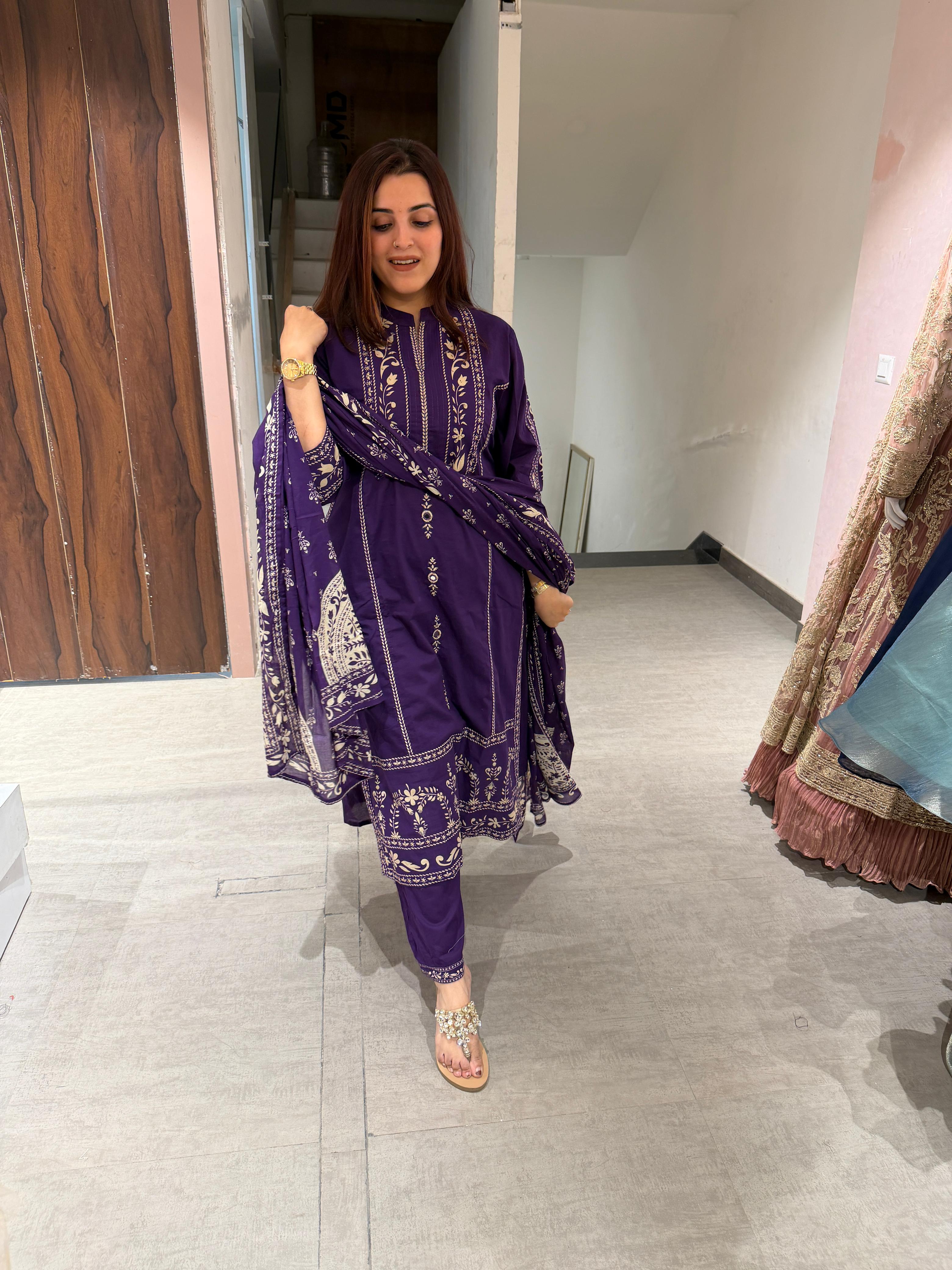 Amethyst Bloom Suit Set