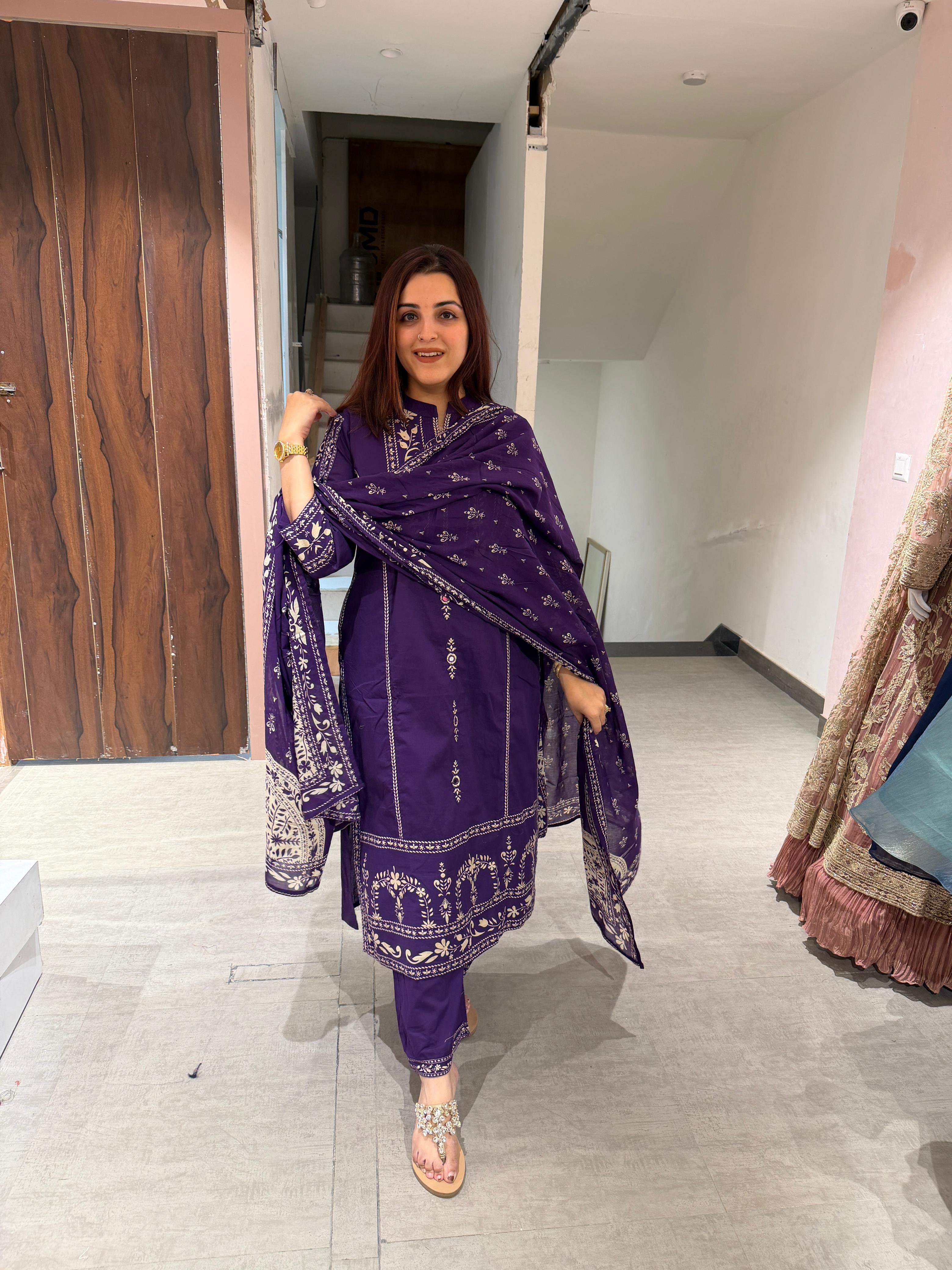 Amethyst Bloom Suit Set