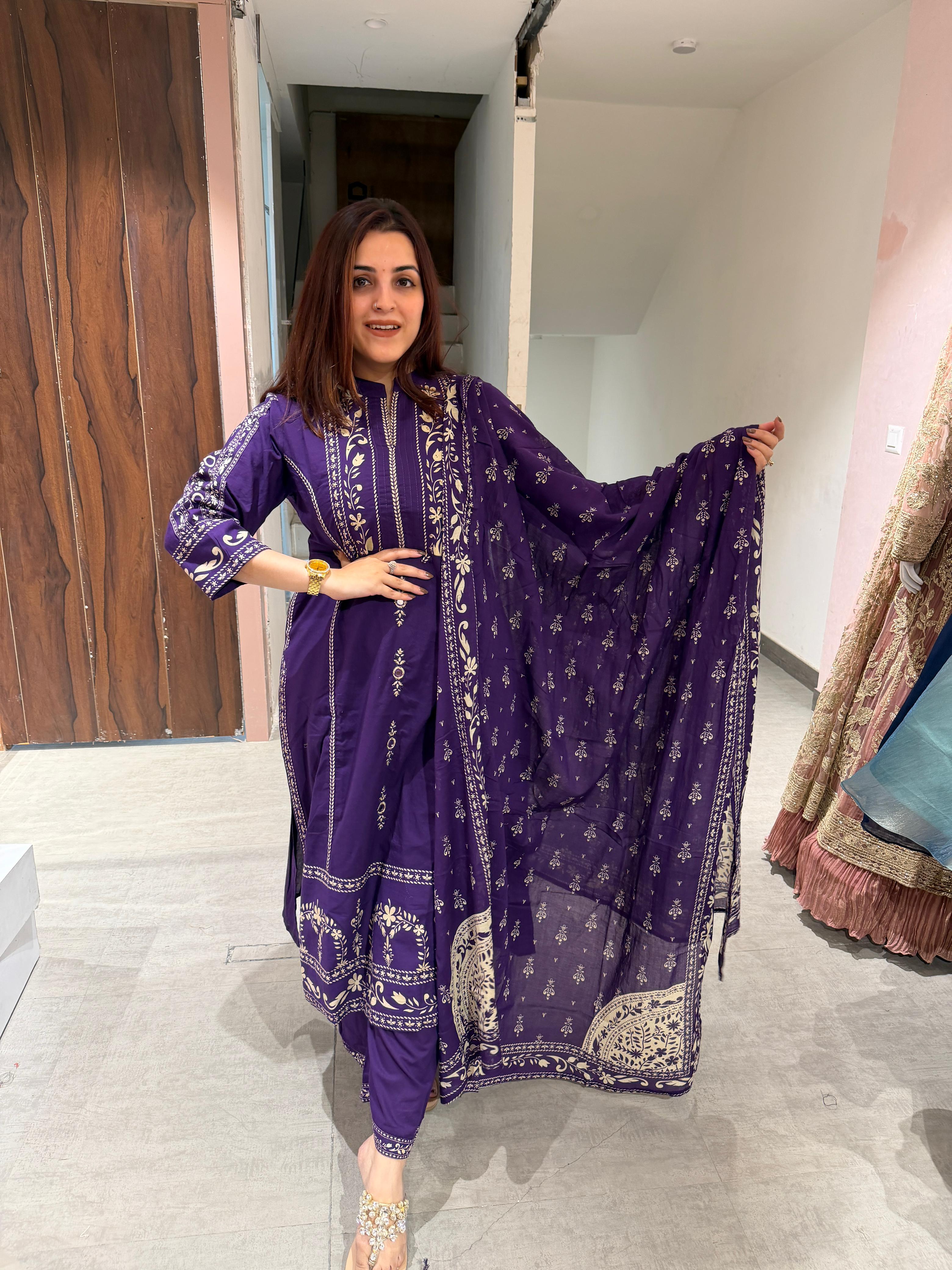 Amethyst Bloom Suit Set