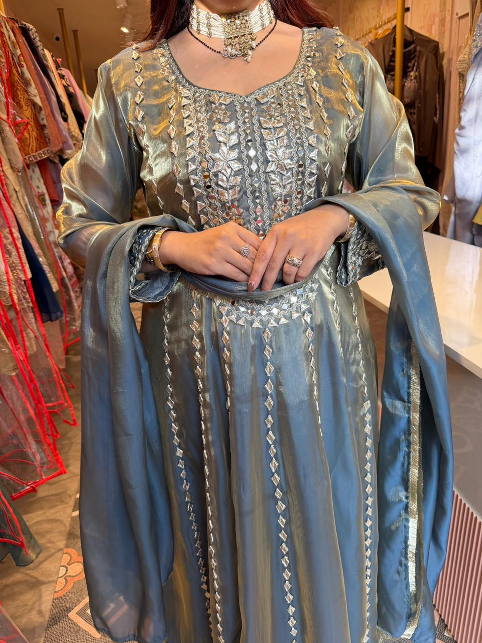 Moonlit Anarkali Set