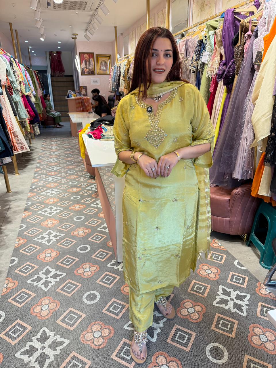 Zohra Embellished Suit Set