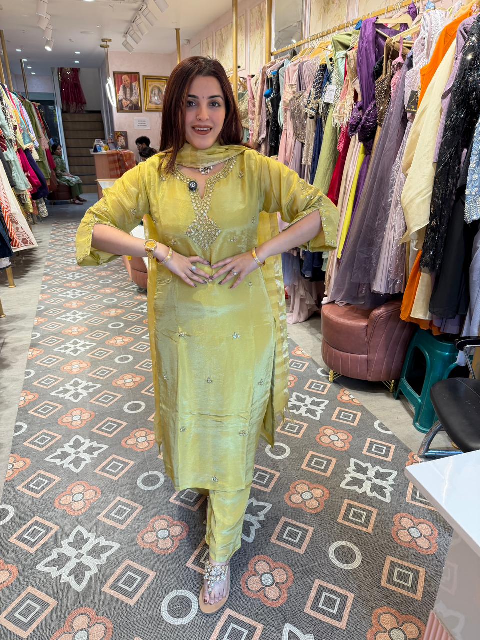 Zohra Embellished Suit Set