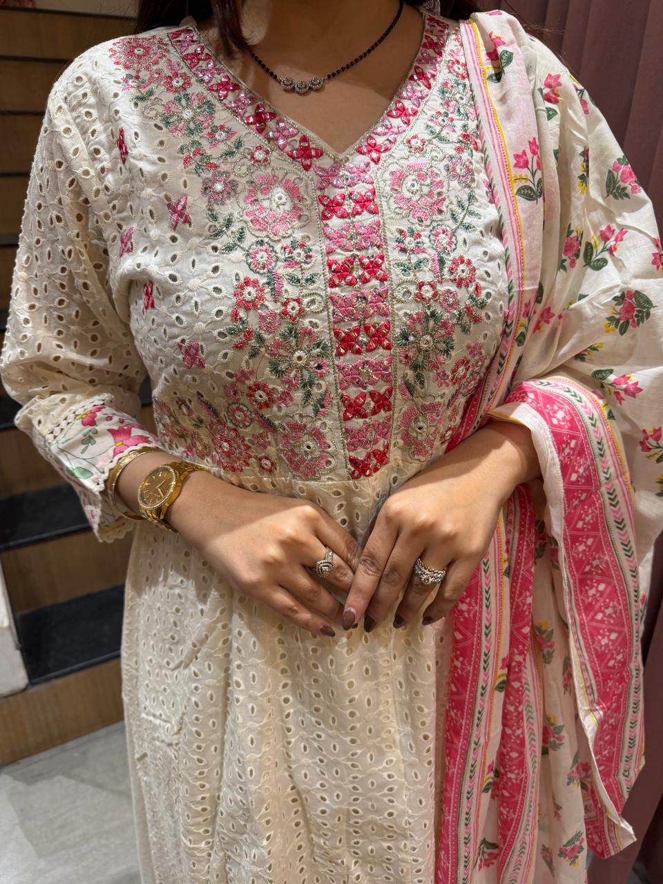 Gulbahar Chikankari Suit Set